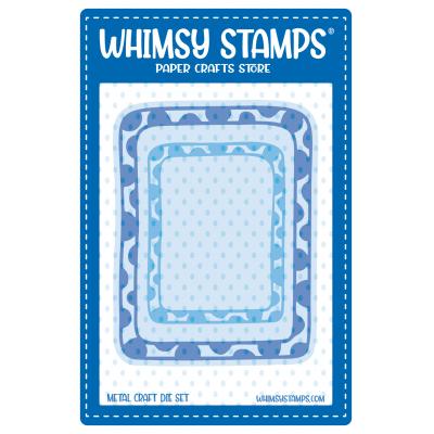 Whimsy Stamps Cutting Dies - Wonky Dots Frame